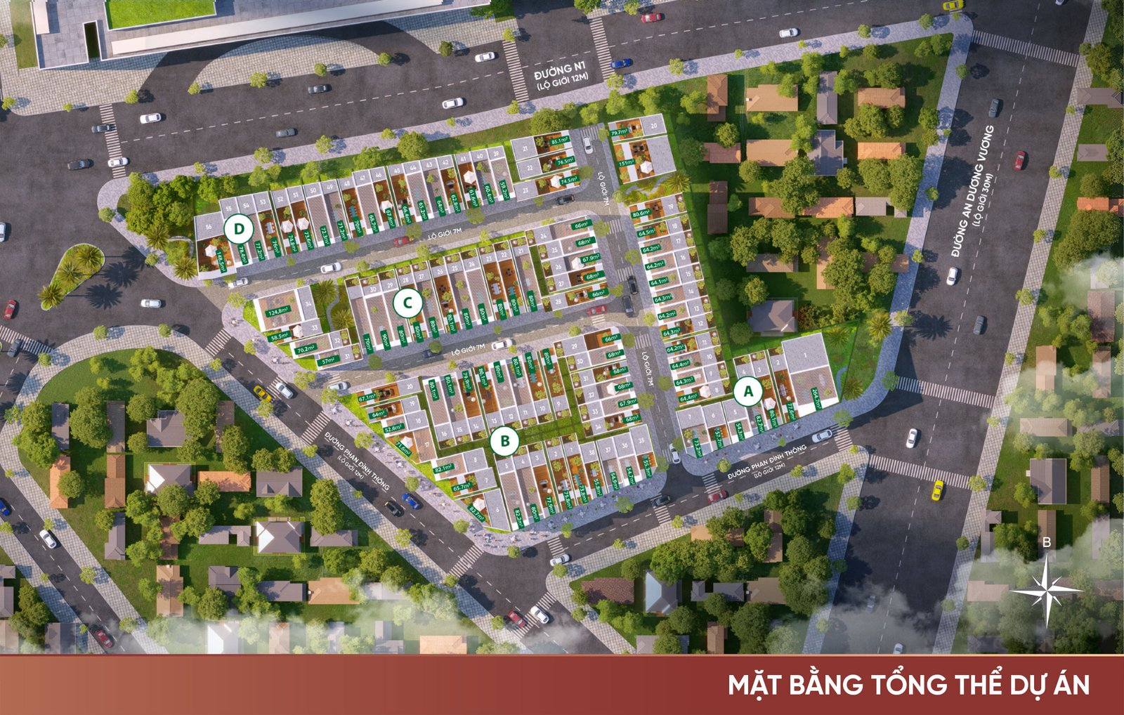 Mặt bằng tổng thể The Sholi Bình Tân